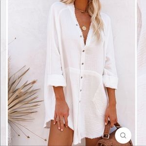 Vici Kennedy Tunic - beige/off white